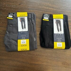 Jachs New York 5-Pocket black and Grey Pants Bundle - Size 32X34